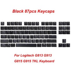 Logitech 기계식 키보드 87 104 109 키 G413G512G610G813G815G913G915 g913tkl 용 오리지널 캡 1 개 세트, 한개옵션2, 06 G913G915TKL black, 한개옵션1