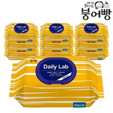 붕어빵 물티슈 데일리랩 네이처 엠보 평량 45gsm 캡형 80매 10팩, 선택완료, 단품없음