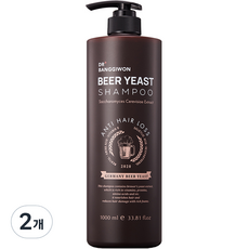 닥터방기원 맥주 효모 탈모증상 완화 샴푸, 1000ml, 2개