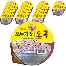 맛있는 오뚜기밥 오곡, 210g, 18개