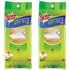 스카치브라이트 정전기 청소포 대형 30매입, 2개