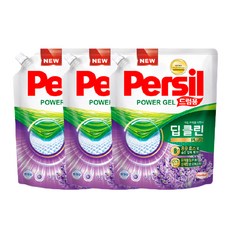 퍼실 파워젤 드럼용 액상세제 라벤더 코튼 프레쉬 리필형, 1.8L, 3개