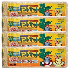 마루칸 소동물 컬러믹스 박하향 압축베딩, 15L, 4개