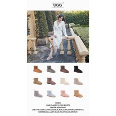 UGG 정품 숏 어그 오즈웨어 방수 우먼 여성 여자 미니 클래식 퍼안감 겨울 털 부츠 슈즈 방한 신발 방한화 털신 12컬러 알지알지몰 OB360