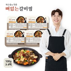 [박수홍착한] 박수홍의 착한 뼈없는 갈비찜 500g X 4봉, 상세 설명 참조, 4개