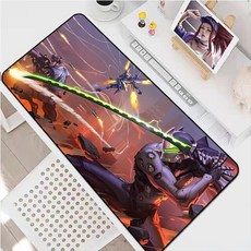 오버워치 Xxl 마우스 패드 게이머 게임용 Pc 액세서리 미끄럼 방지 매트 데스크 키보드 캐비닛 노트북, 09 FJ000338_04 400x900x3mm