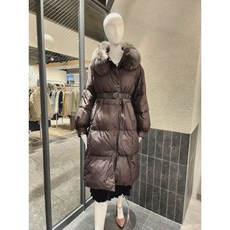 [온앤온] 폭스퍼 구스다운 벨티드 롱패딩NJP2W-HC020