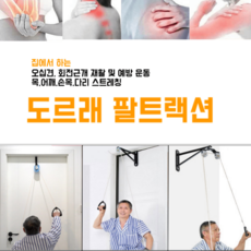 어깨재활도르래 팔트랙션 셀프재활운동 스트레칭기구, 실속형(도르래1개)