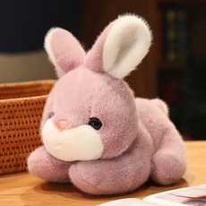 보니하우스 보송보송 토끼 애착 인형, 보라 토끼, 미디엄