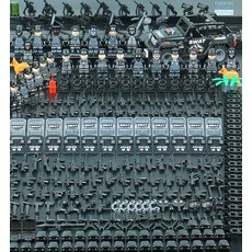 레고호환블럭 SWAT 군인 밀리터리 전쟁 군사 스왓 경찰 특수부대, A
