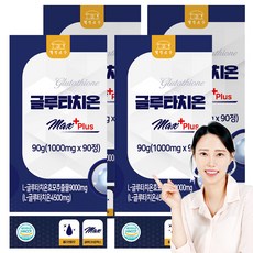 웰빙곳간 글루타치온 맥스 플러스 1000mg, 90정, 4개