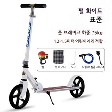 2발킥보드 클래식 퀵보드 주니어 초등생, 12.펄화이트