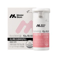 마스터바이옴 지노마스터 질유산균 170mg 30캡슐 x1박스, 1개, 단품