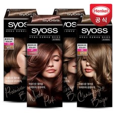 사이오스 프로페셔널 헤어칼라 새치염색제 4개, 3-N 프리미엄베이지