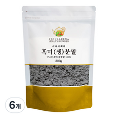 서울아레나 흑미 생 분말 국내산, 300g, 6개