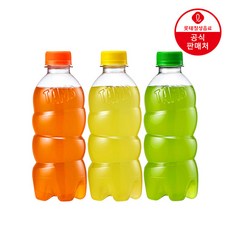 [KT알파쇼핑]롯데칠성 탐스제로 무라벨 340ml x 20개 (오렌지/레몬/사과키위), 오렌지