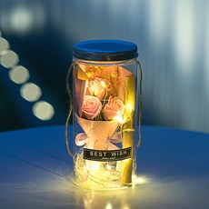 [ 아르띠콜로 장미꽃 편지지 LED 무드등 ] 로맨틱 홀로그램 여자 친구 기념일 고백 선물 특별한 여친 생일 선물 꽃다발, 핑크+편지지