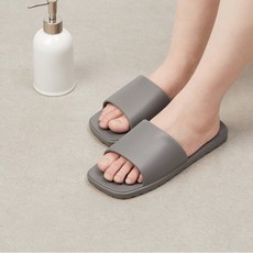JAJU/자주 물이 잘 빠지는 모던 욕실화, 그레이
