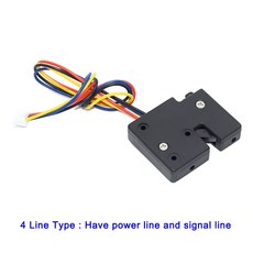현관 생체인식 지문 도어락 DC 3 ~ 5V 방수 전기 잠금 스마트 Titanmuscle 캐비닛 익스프레스 찬장 케이스, 02 4 Line Type
