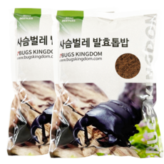 벅스킹덤 사슴벌레 전용매트 3L, 2개입