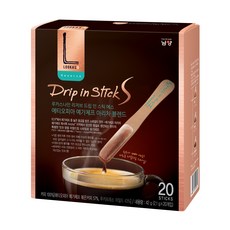 루카스나인 드립 인 스틱 에스 에티오피아 예가체프 아리차 블렌드 원두커피믹스, 20개입, 1개