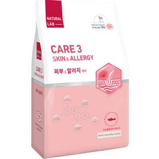네츄럴랩 케어3 피부&알러지 유기농 70% 기능성 건식사료, 피부/알러지 케어, 2.5kg, 1개