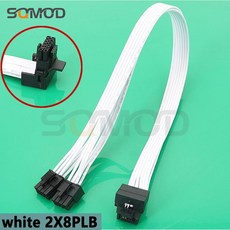 egpu RTX 4090 RTX4080 모듈러 PSU 16AWG 600W 어댑터 케이블 PCIE 50 12VHPWR 치프 tec PowerPlay GPU750F, 100cm_white 2X8PLB, 03 white 2X8PLB_06 100cm