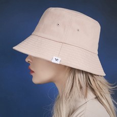바잘 헤링본 라벨 버킷햇
