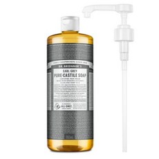 닥터브로너스 퓨어 캐스틸 솝 얼그레이 950ml + 전용펌프, 1개