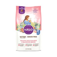 헤일로 키튼 그레인프리 연어&흰살생선 고양이 건식사료, 1.36kg, 생선, 1개