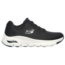 스케쳐스 아치핏 여성 Skechers Arch Fit Big Appeal 런닝화 Shoe Black/White Wide Width