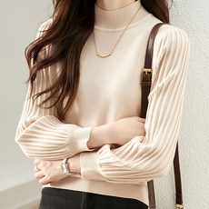 볼륨소매플리츠반폴라니트