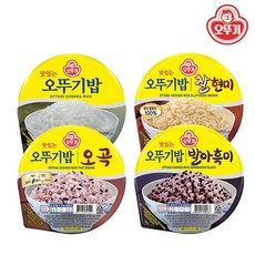[RJ쇼핑] 오뚜기밥 4종 혼합(12개입) 맛있는밥 3개 + 발아흑미 3개 + 찰현미 3개 + 오곡 3개, 2세트