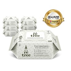 리트리 도톰한 친환경 물티슈 100매 본사직영 (6팩 10팩), 100매*6입