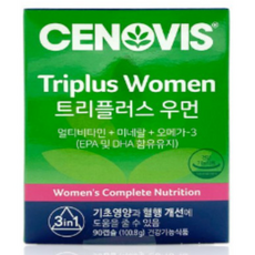 세노비스 트리플러스 우먼 멀티비타민미네랄 (90캡슐/45일분), 없음