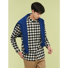 [빈폴] [30%OFF][REGULAR] 아이보리 플란넬 깅엄 체크 셔츠 (BC1964N060)