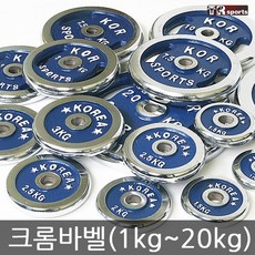 태림스포츠 크롬 바벨 원판 1kg~20kg, 2개입, 2.5kg