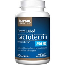 Jarrow Formulas 자로우 락토페린 250mg -60캡슐, 60 카운트, 정
