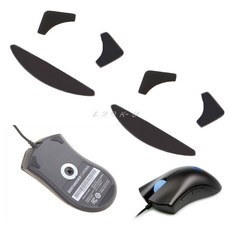 반응좋은 Razer DeathAdder 마우스 스케이트용 0.6mm 컴퓨터 유선 피트 스케이트 패드 2 세트