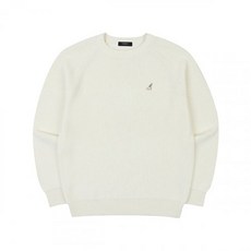 정품 캉골 크루넥 니트 스웨터 1820 아이보리 Crewneck Knit Sweater IVORY