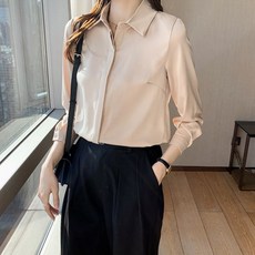 뉴욕멋쟁이 럭스리아 실키블라우스