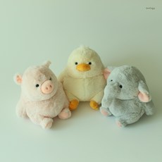 주올로지 배뚠뚠이 돼지코끼리오리 비만인형 동물애착인형, 오리, 22cm