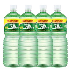 불스원 레인OK 에탄올 그린워셔액, 1.8L, 4개