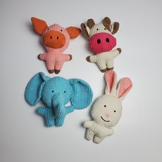 반려견 강아지 터그놀이 캐릭터 삑삑이 세트, 1팩