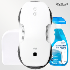 샤오미 유리창 로봇 청소기 [전용캐리어+유리세정제] 증정 HUTT DDC55 청소개구리 30%, 샤오미 창문로봇청소기+보관 캐리어+유리세정제+600ml