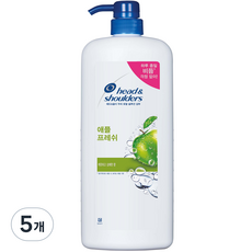 헤드앤숄더 애플프레쉬 샴푸 애플향, 1200ml, 5개