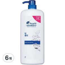 헤드앤숄더 딥클린 샴푸, 1200ml, 6개