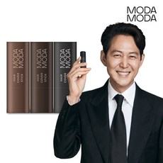 모다모다 프로 체인지 헤어 커버스틱 더블 세트 (3종택2), 선택완료, 흑색/자연갈색