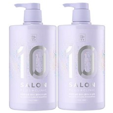 미쟝센 살롱 플러스 클리닉 10 샴푸 (극손상모발용)(대용량) 990ml 실크감촉 약산성 단백질샴푸, 2개