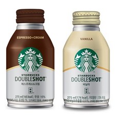 올따옴기획 스타벅스275ml 바닐라 6개+에스프레소&크림 6개, 1세트, 6개